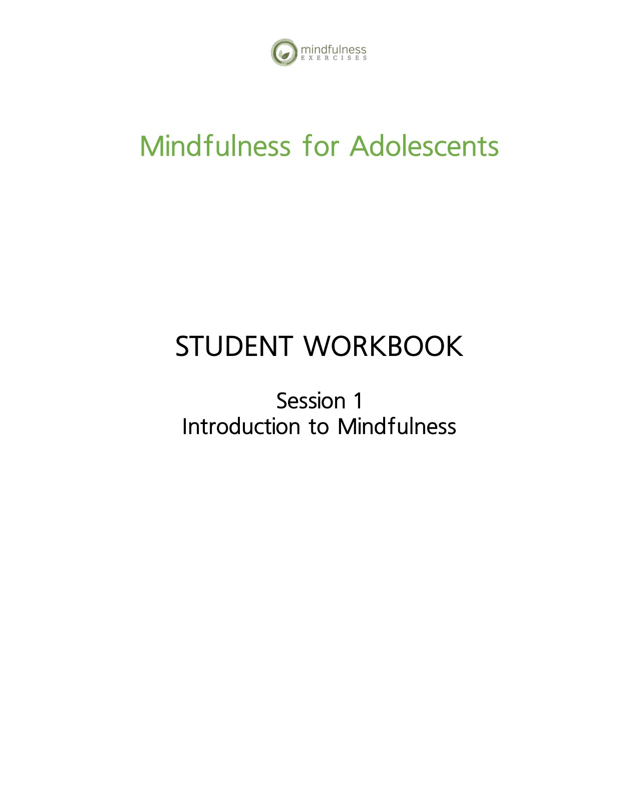 Teen Workbook