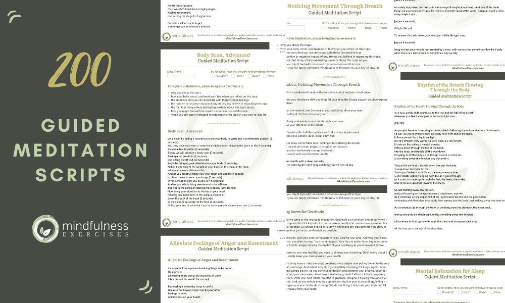 200 meditation scripts — library overview