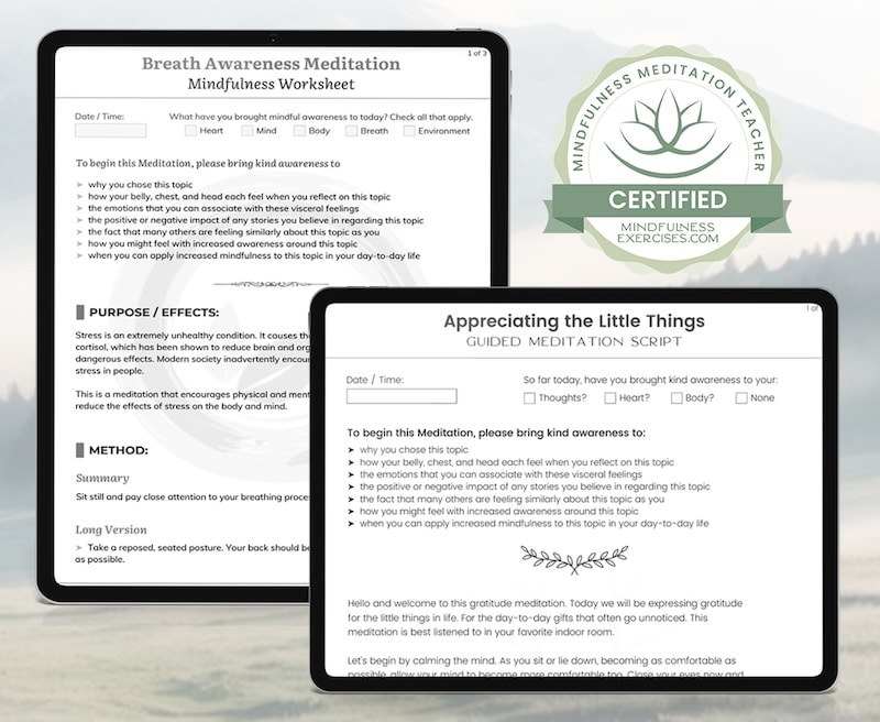 Script worksheets and supplementary materials