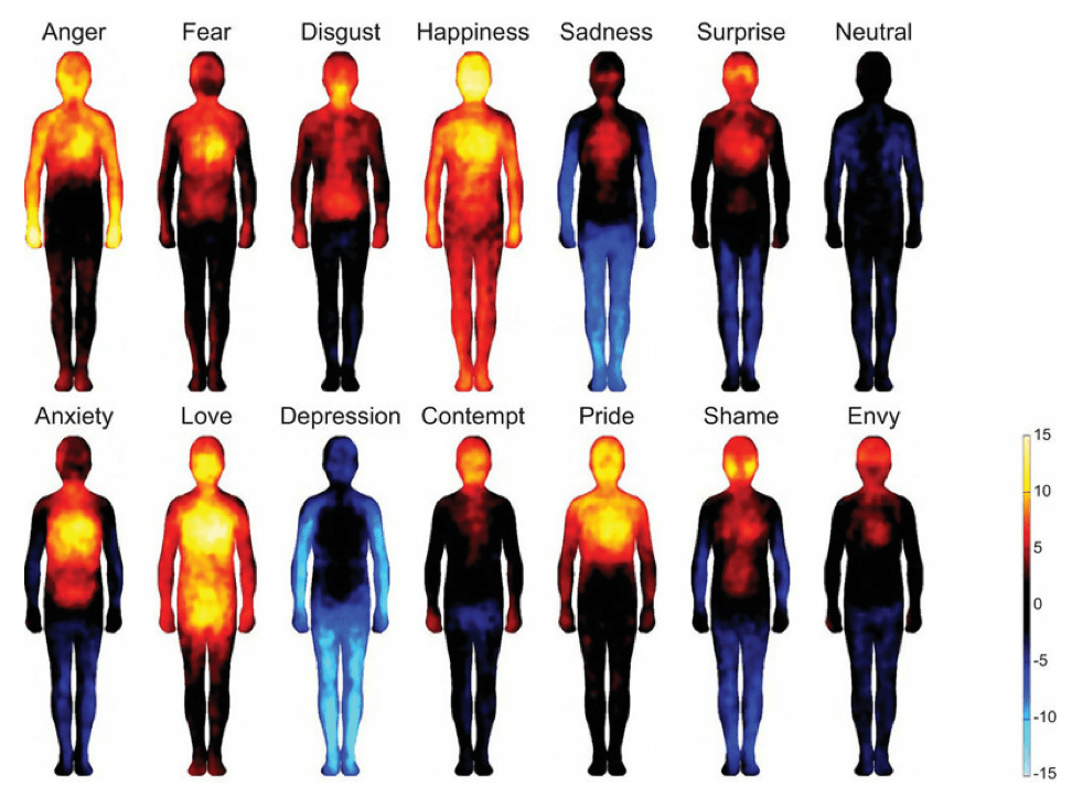 Mindfulness of Emotions — Body Mapping Of Emotions