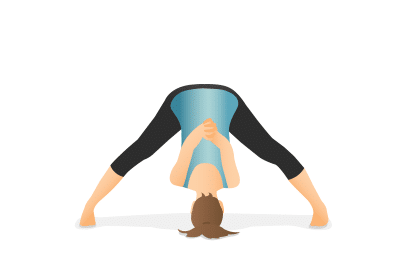 Wide Leg Forward Bend III 