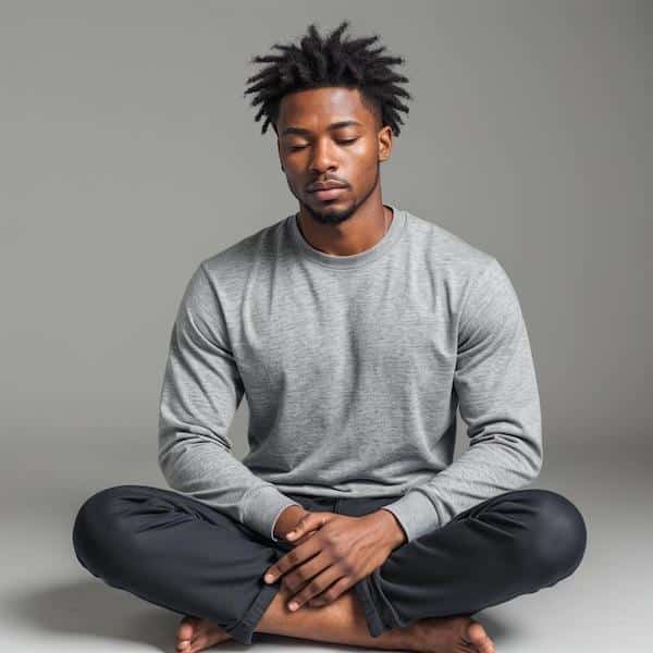 I am Affirmations - Man meditating